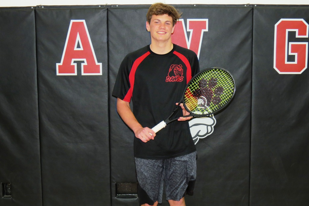 2021 3-2-1A State Tennis Champion Alex Sherer