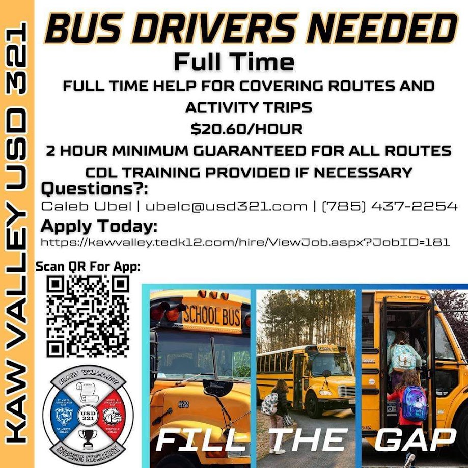 Bus Drivers Needed