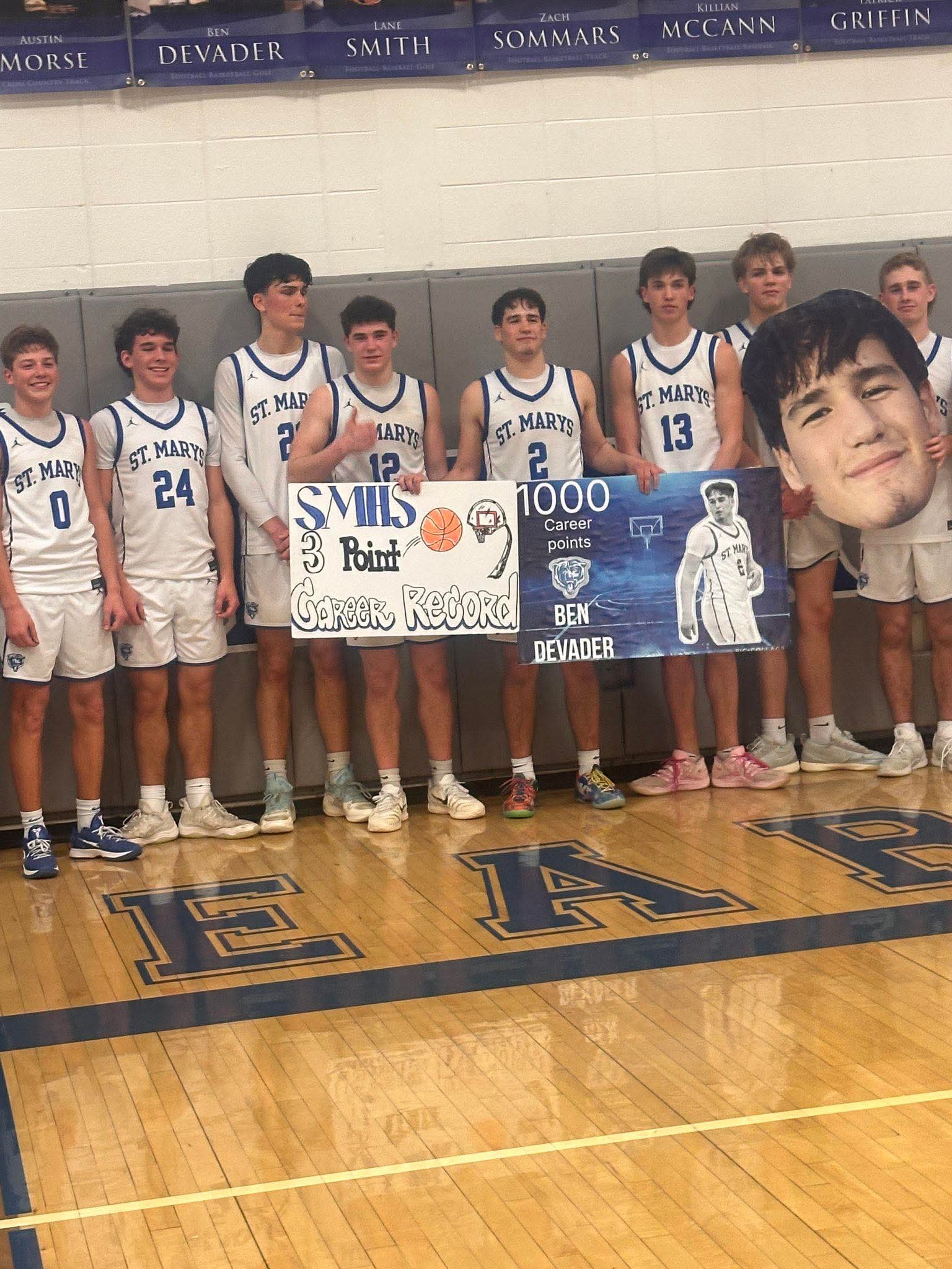 Ben Devader 1,000 Career Points