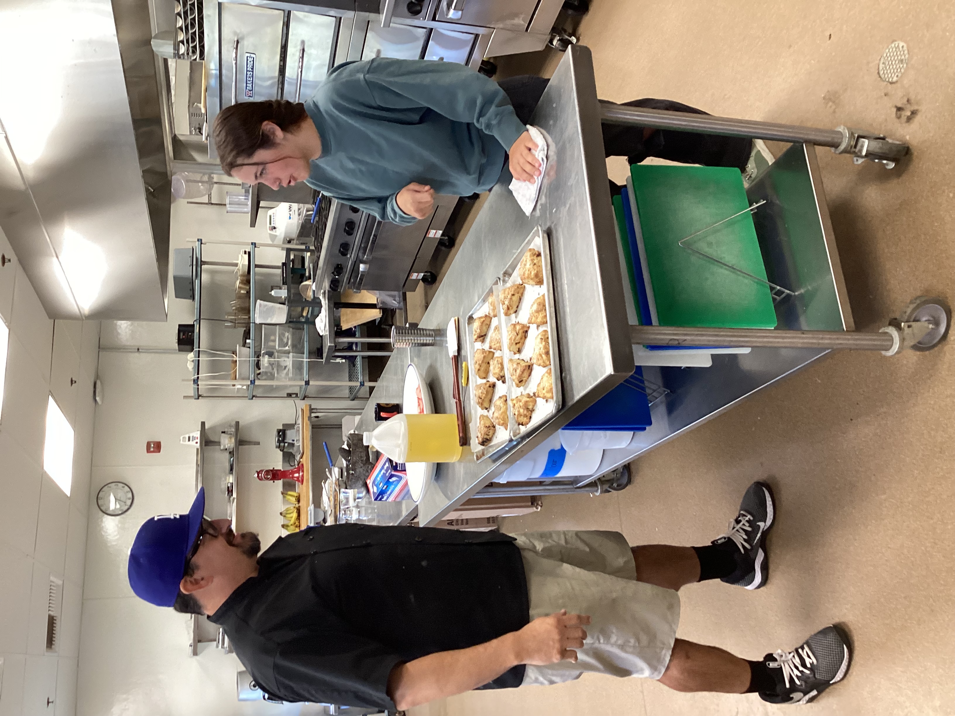 Culinary students make scones