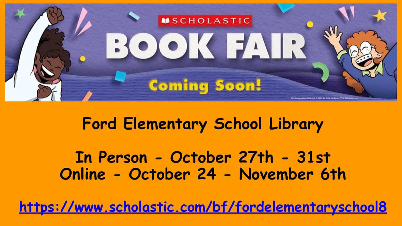 Book Fair Coming Soon!