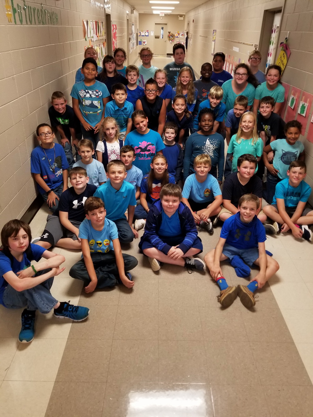 HT 5th Graders Wear Blue For World Day Of Bullying Prevention