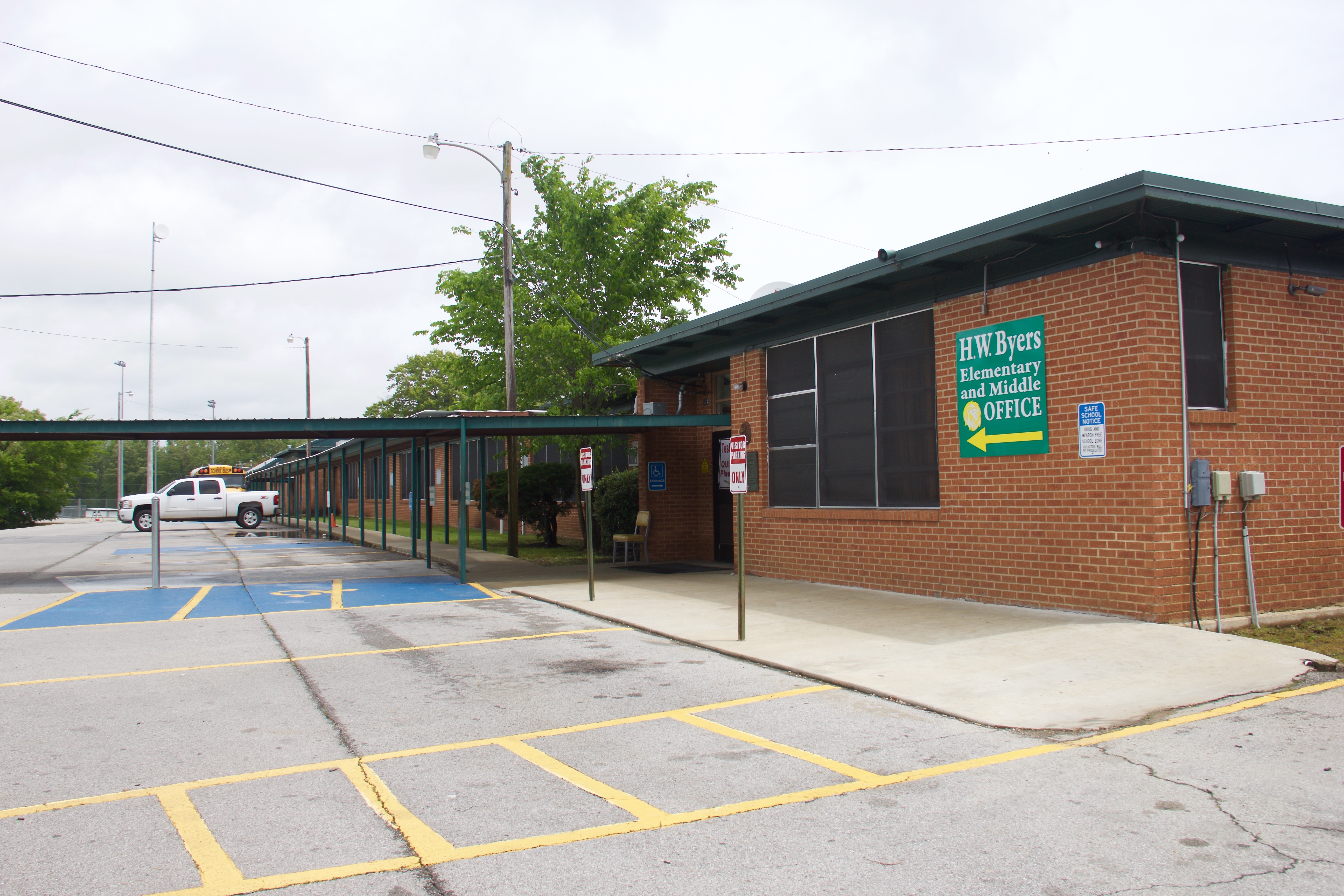 H.W. Byers Elementary Entrance