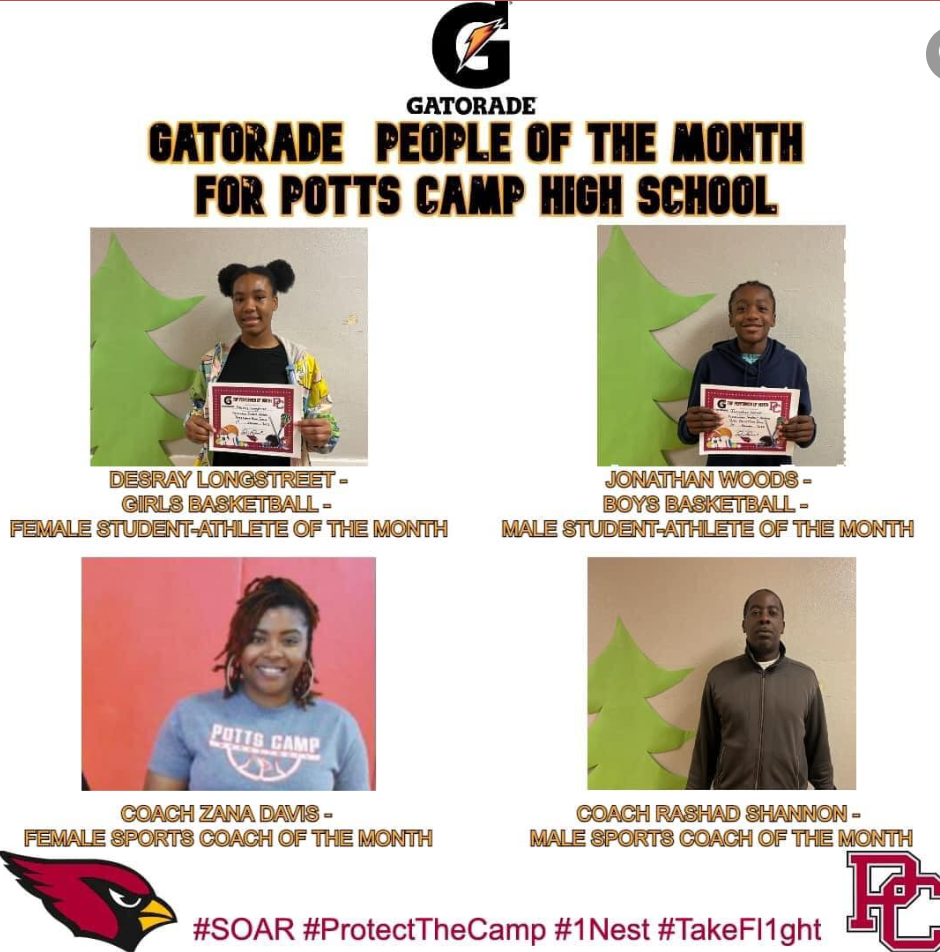 Gatorade Honorees of the Month