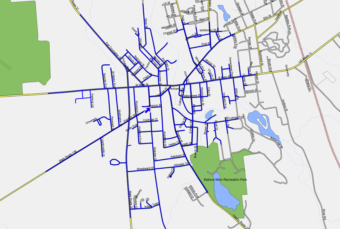 Middle School Walking Map