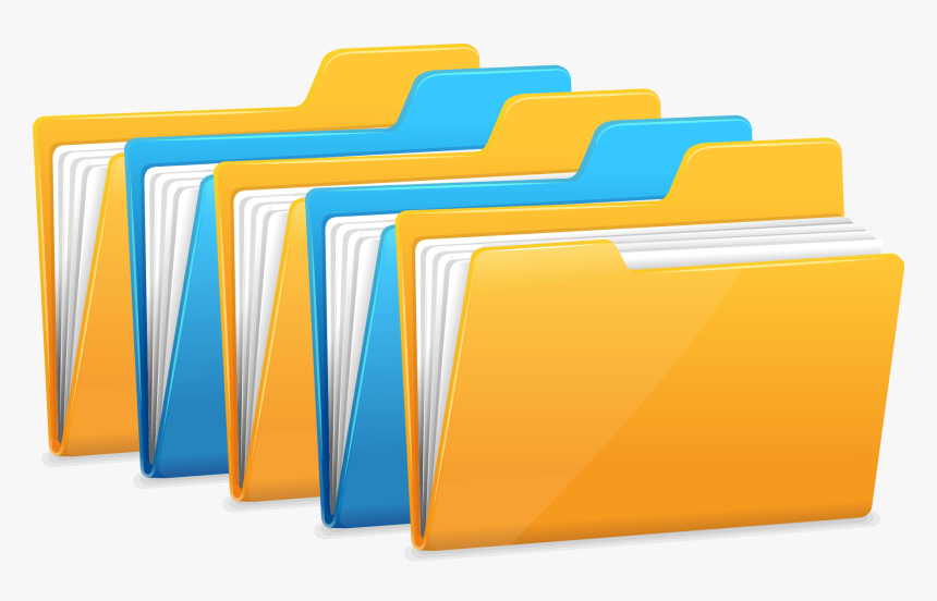 file folders in a row