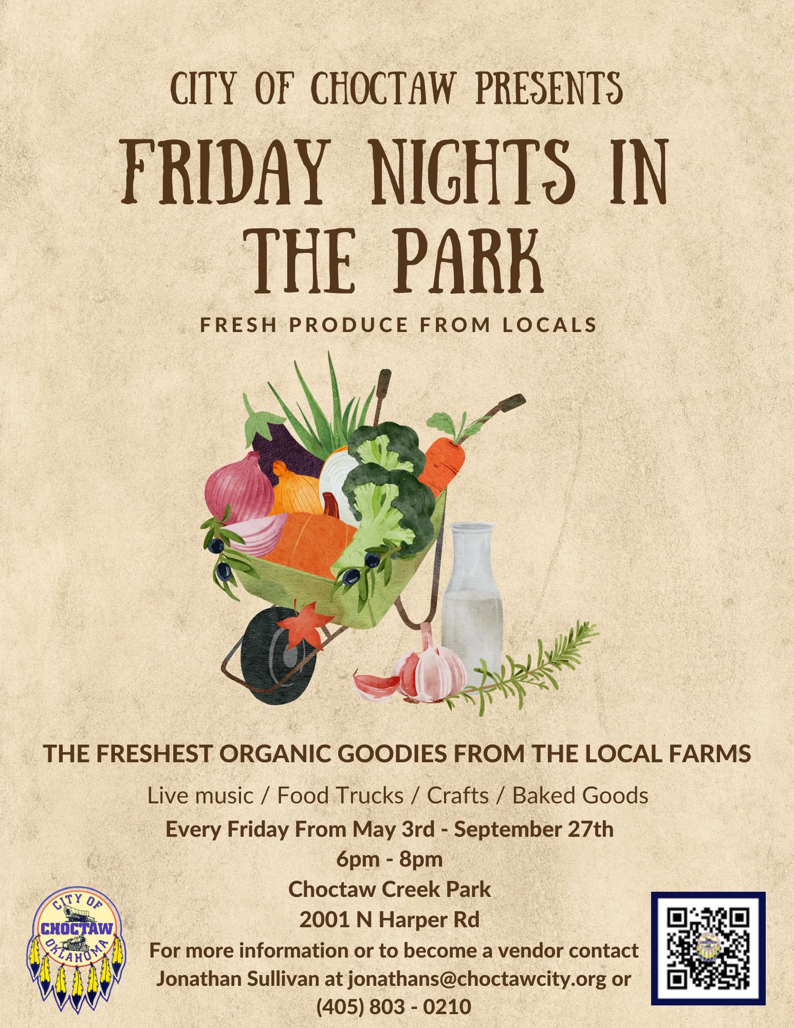 2024 Friday Nights in the Park flyer