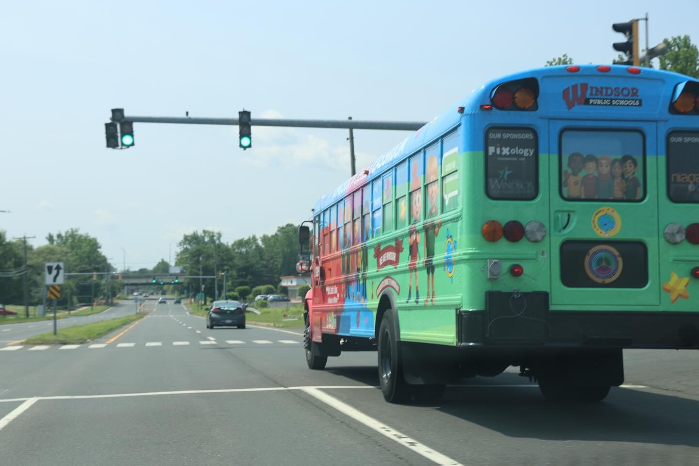 WPS Mobile Classroom at a stop light