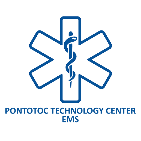 EMS Logo with traditional medical image logo