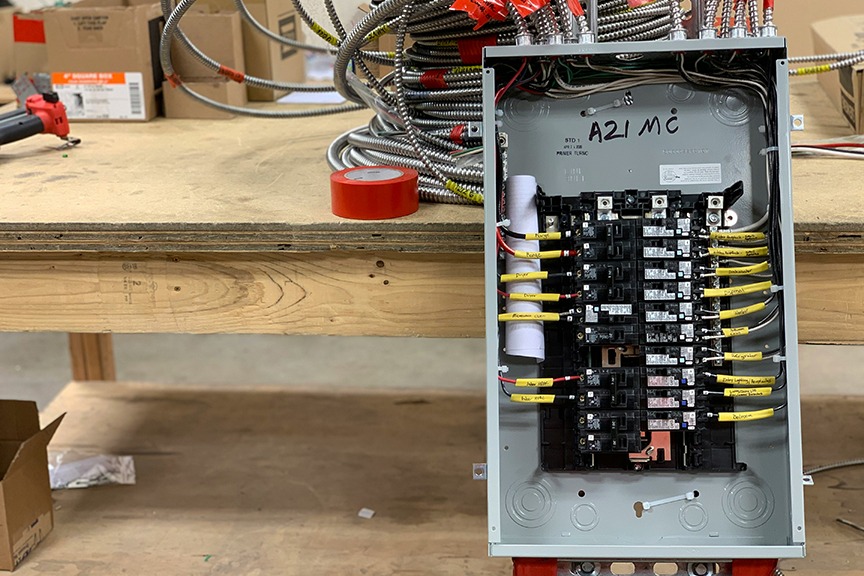 Breaker Box with wires