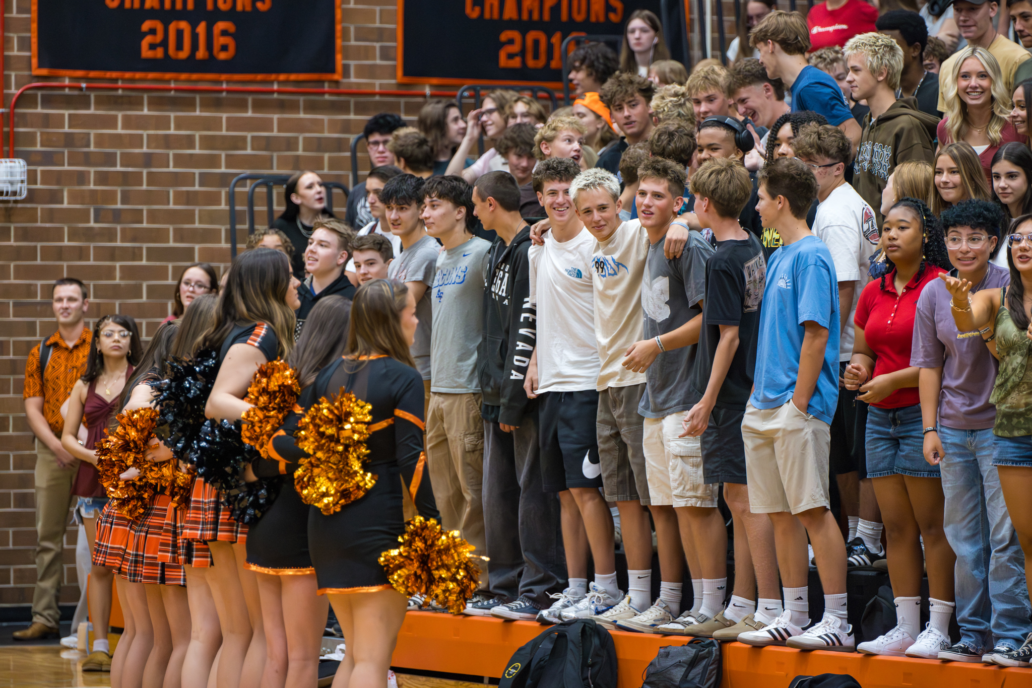 mascot at assembly