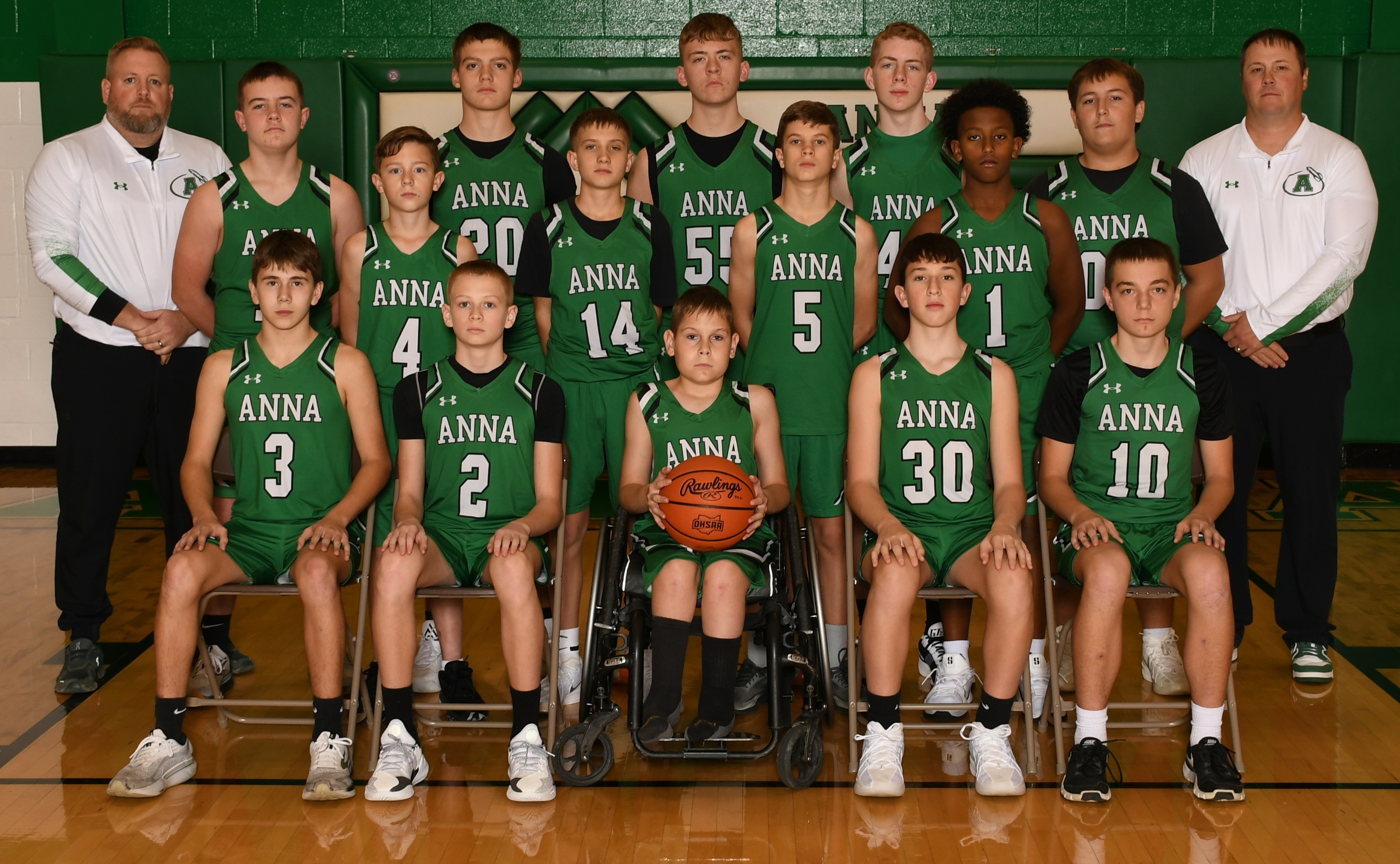 2025 8th  boys bball team