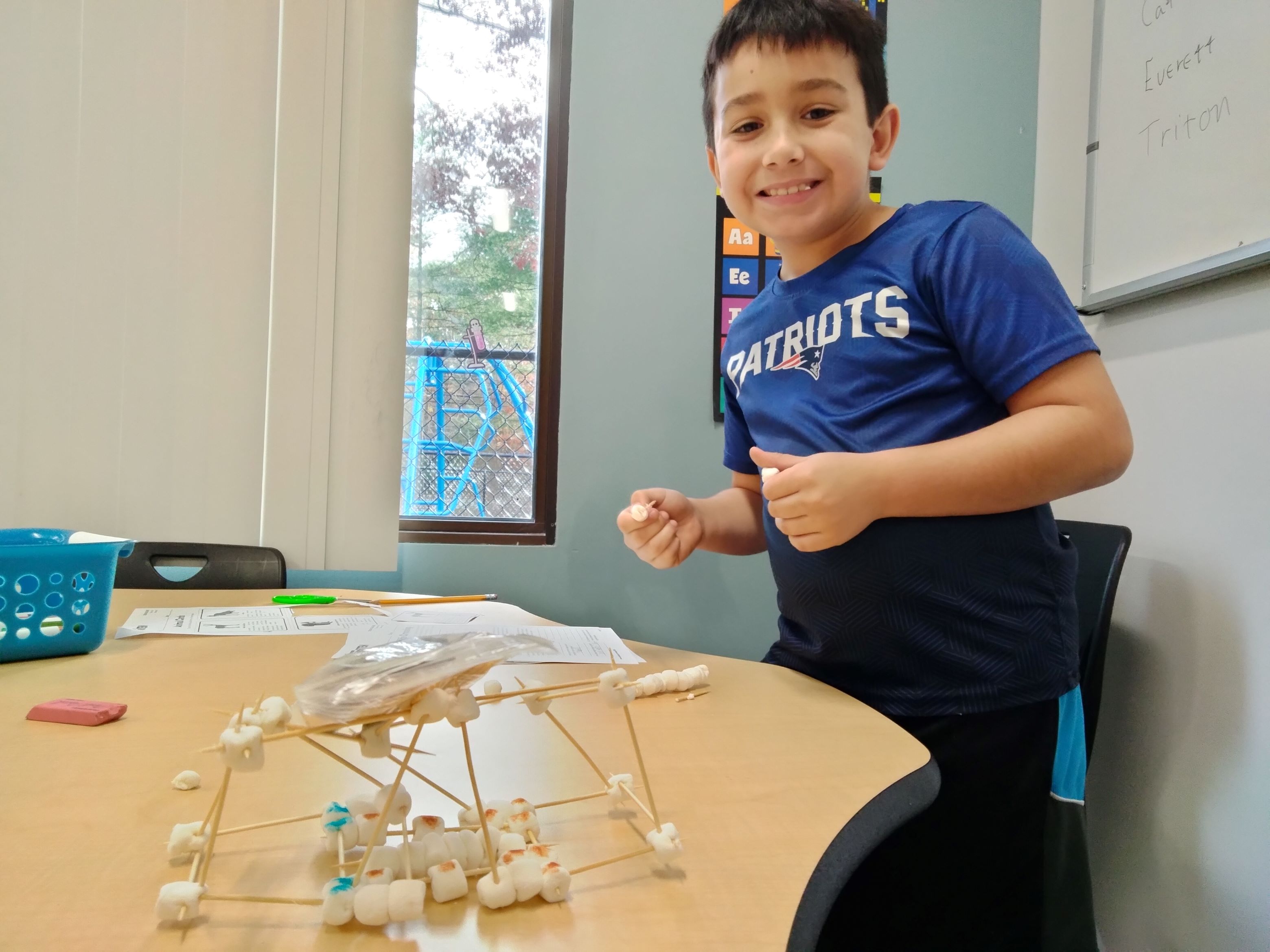 Students built bridges and tested their weight tolerances for a collaborative science project
