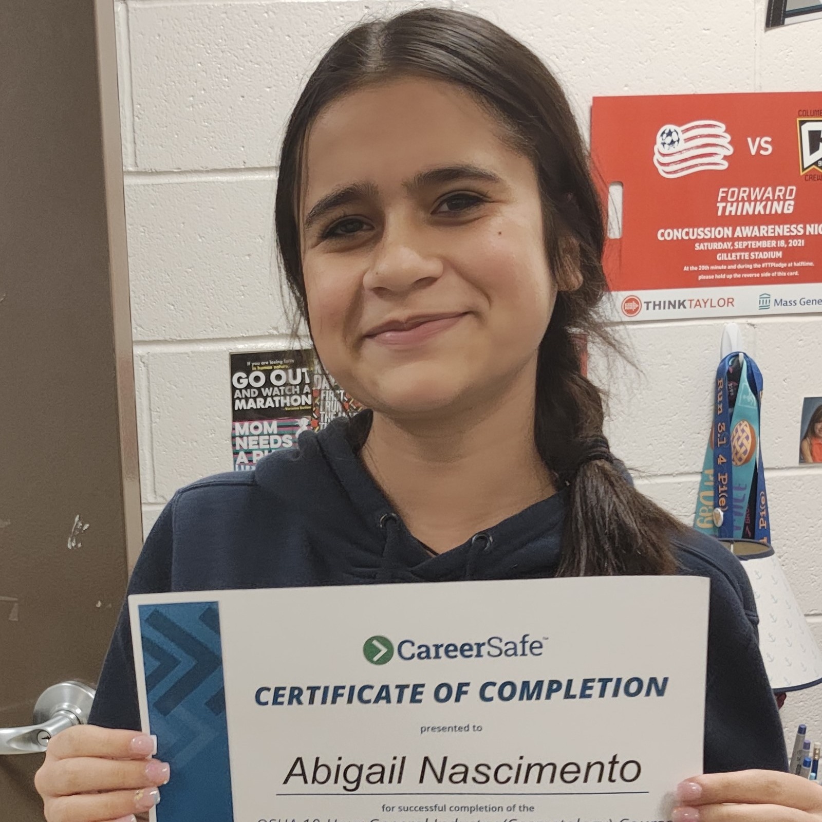 DHH/BP Student Abigail Nascimento completes 10 hour Cosmetology Course