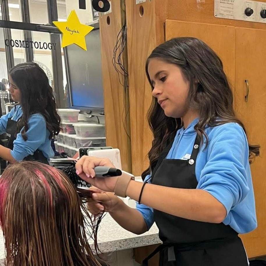 DHH/BP Student Abigail Nascimento completes 10 hour Cosmetology Course