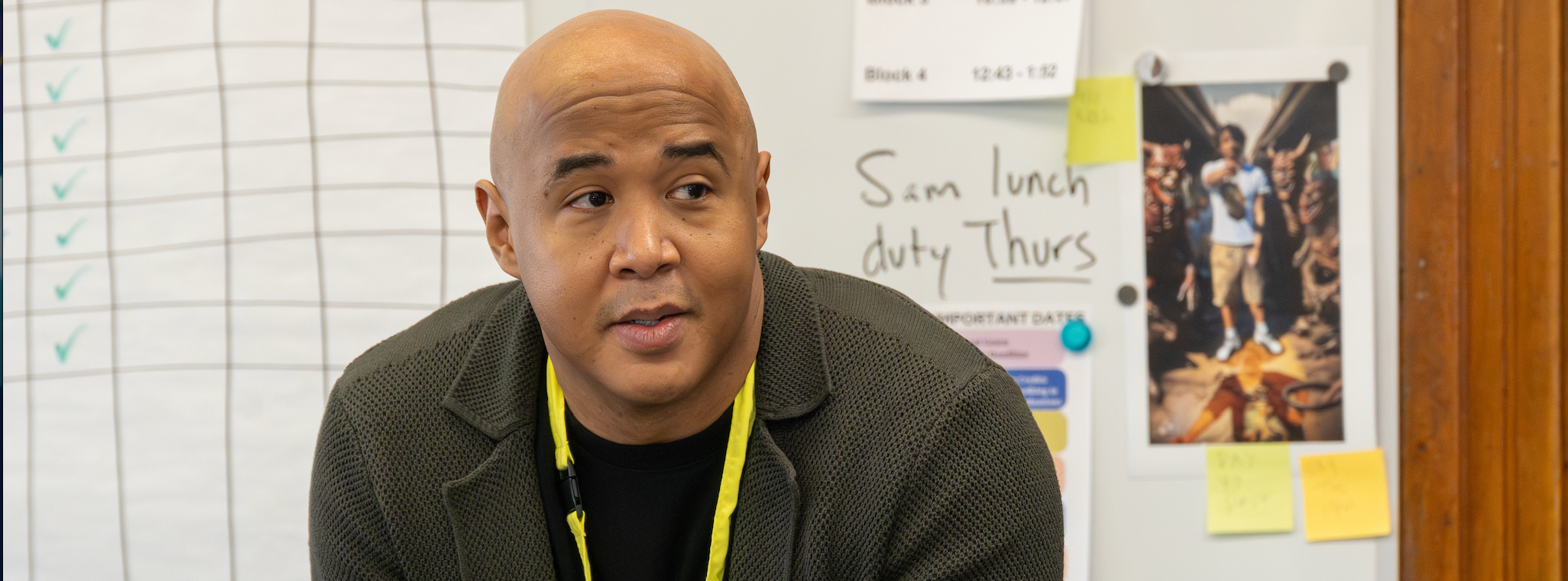 Principal Johnson teaches a lesson