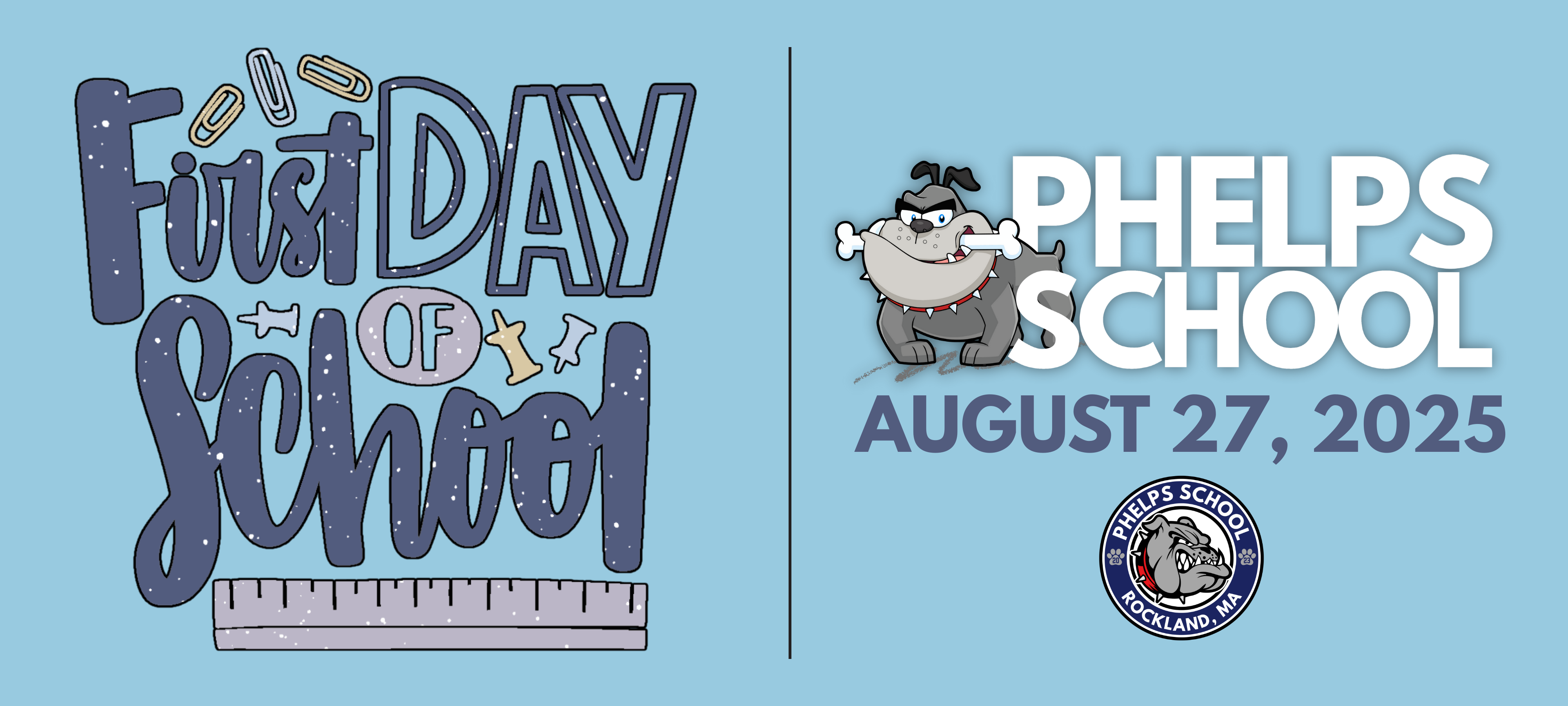 FIRST DAY OF SCHOOL GRAPHIC