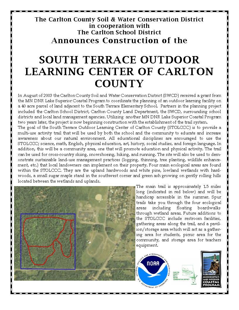 South Terrace Outdoor learning Center of Carlton County 