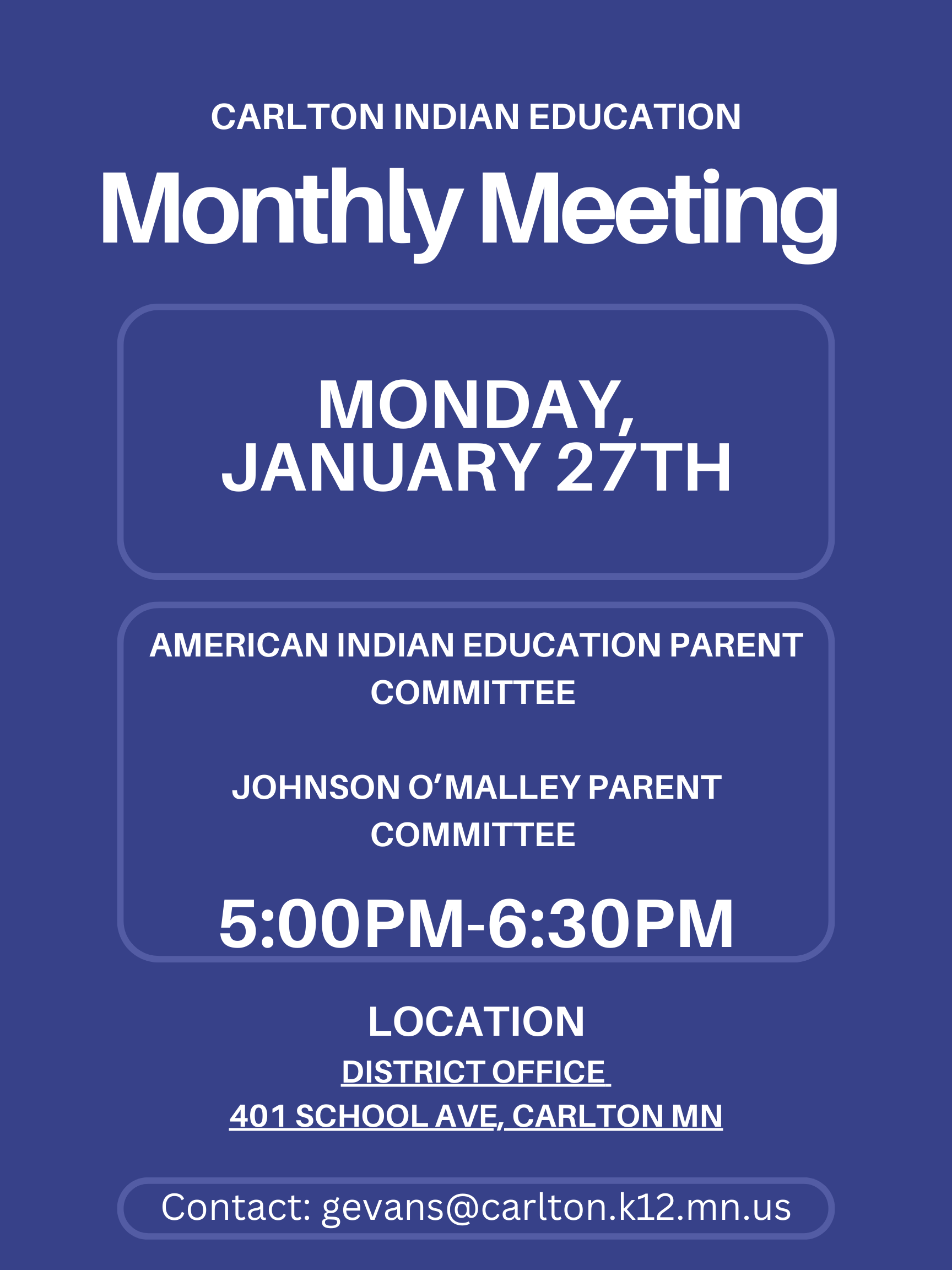 January Meeting