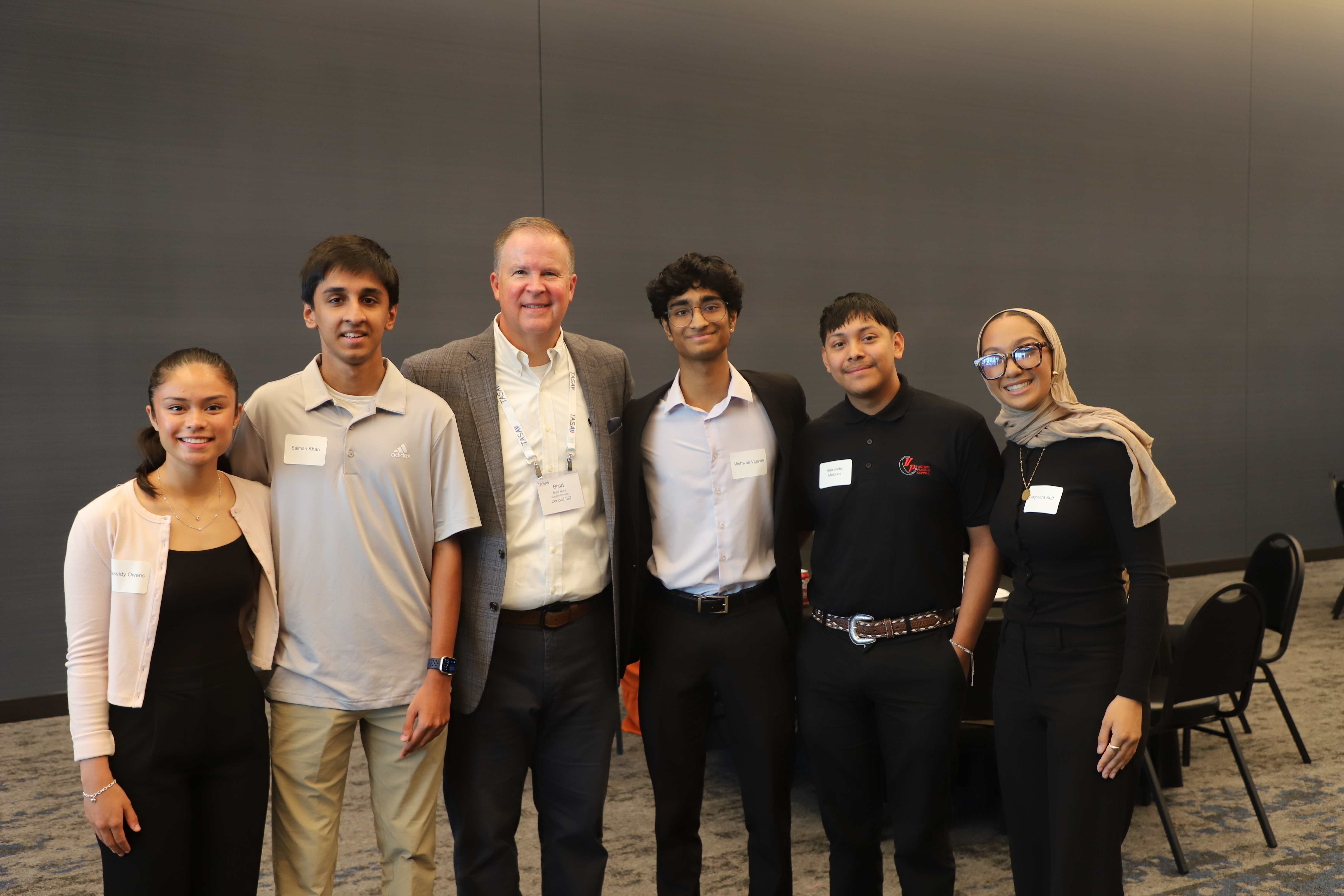 Brad Hunt with the students who participate at the 2024 TPAC 