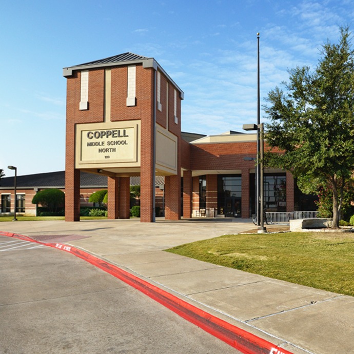 Coppell Middle School North building photo