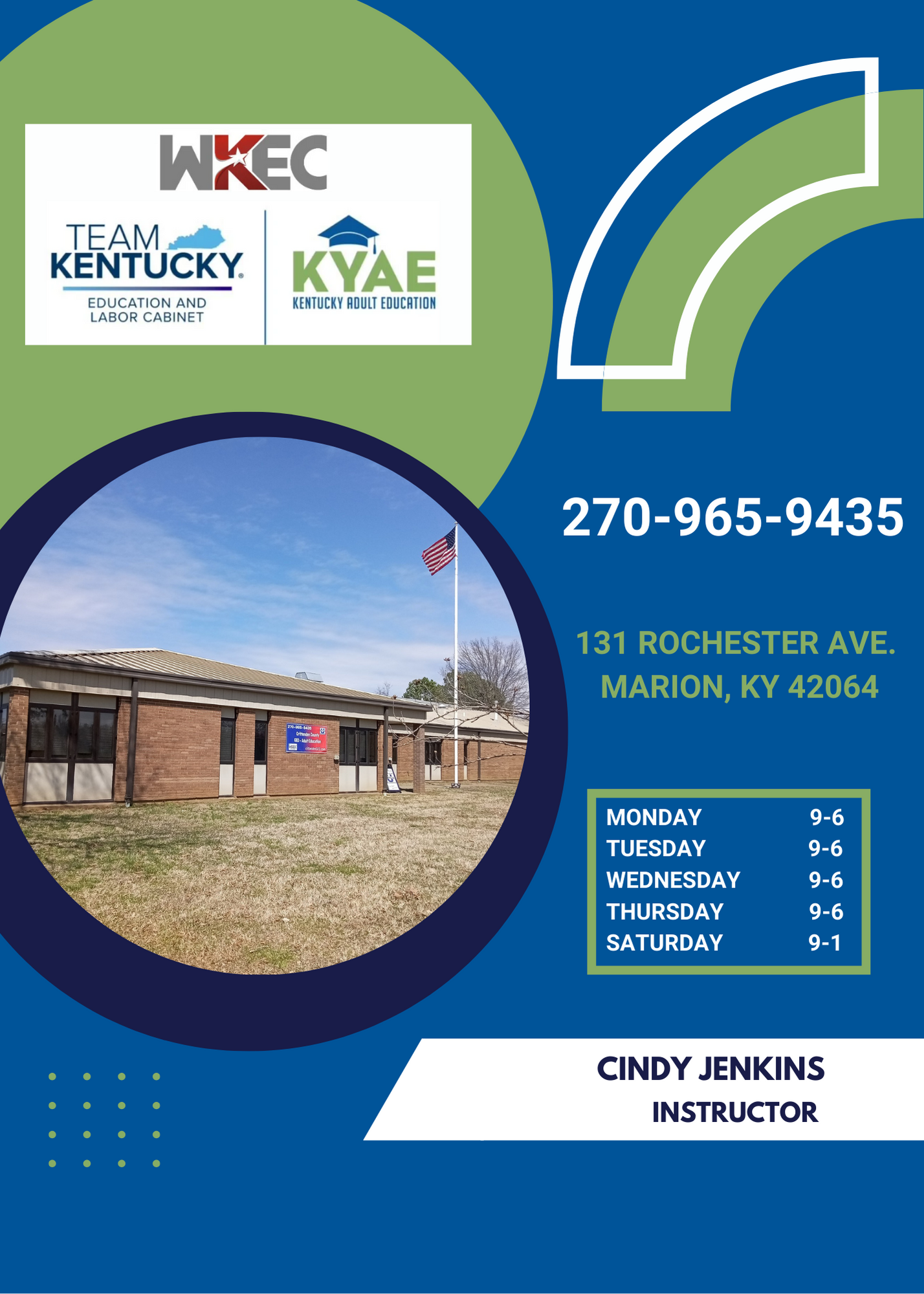 Crittenden County Adult Education hours and address