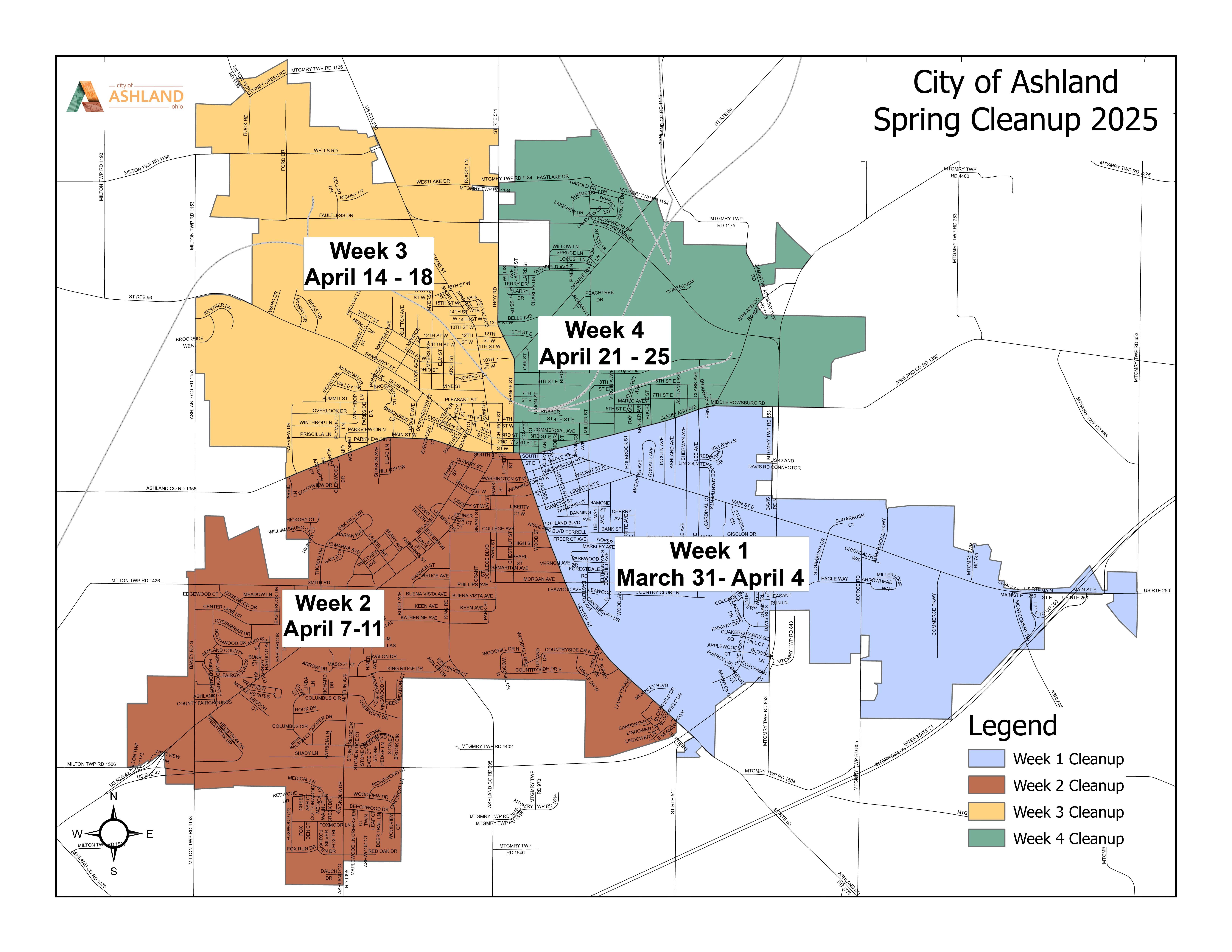 spring cleanup map