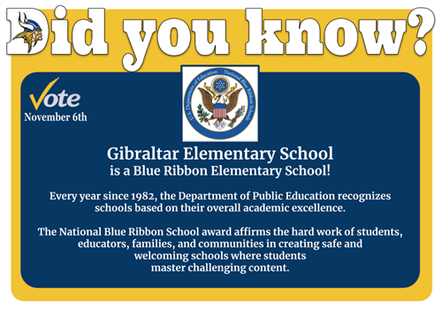 National Blue Ribbon School | Gibraltar School District