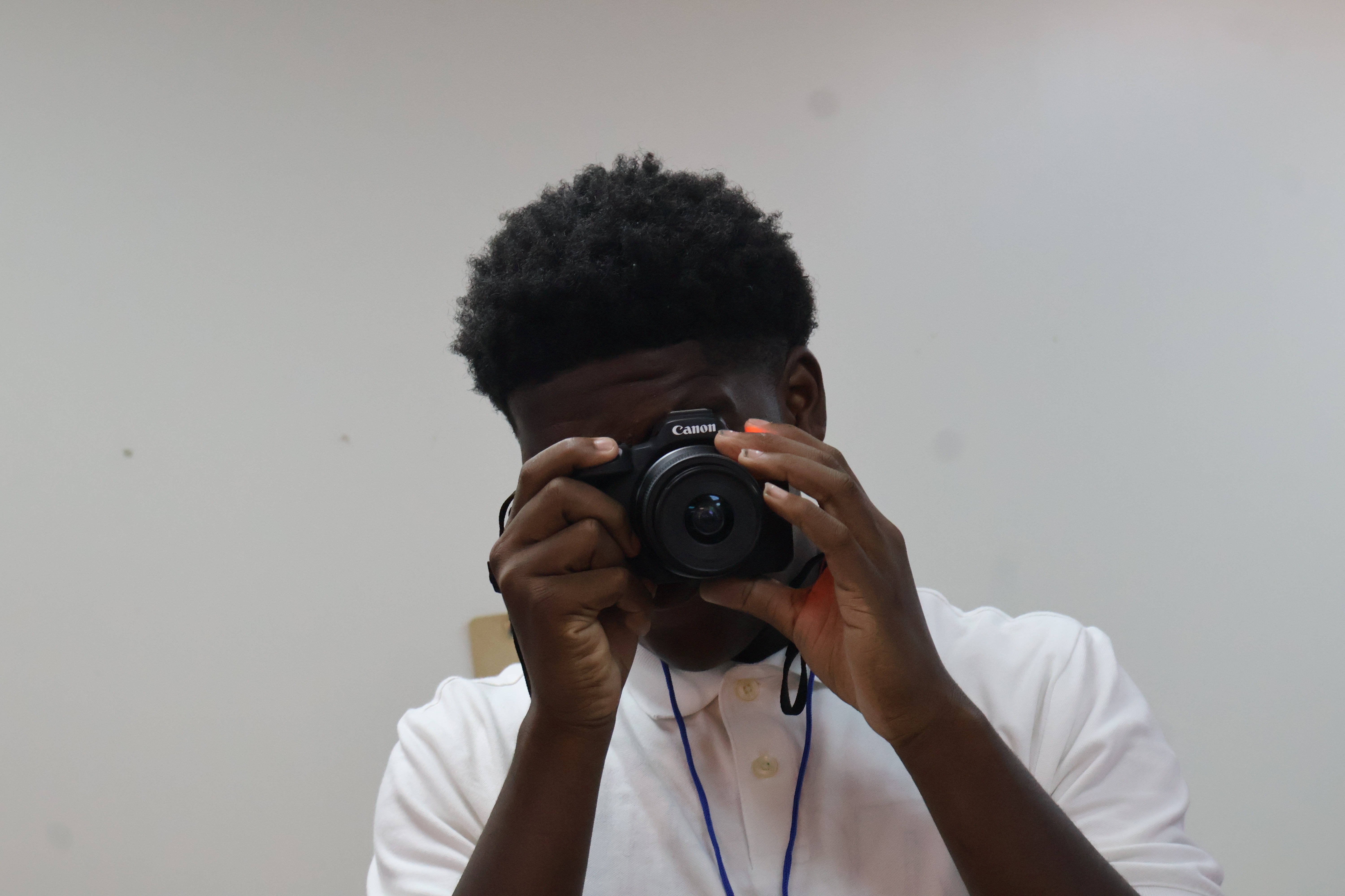 Multimedia students taking a photo