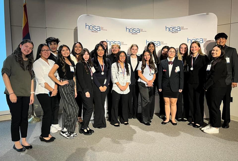 Group of HOSA Students at Competition