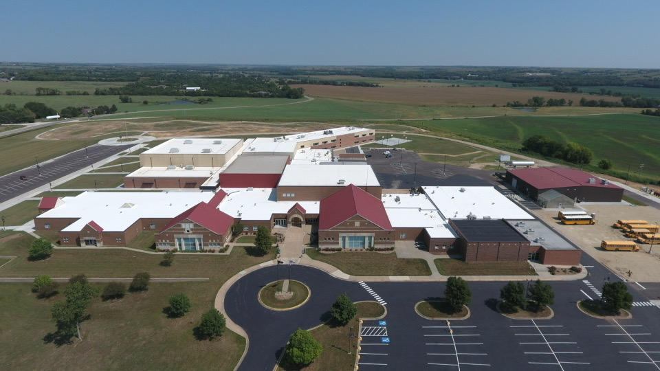 Middle School and High School drone picture