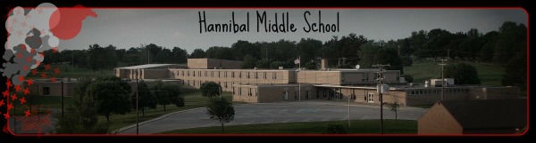 Hannibal Middle School building banner