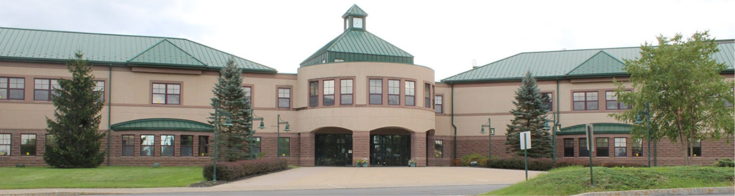 front of school building