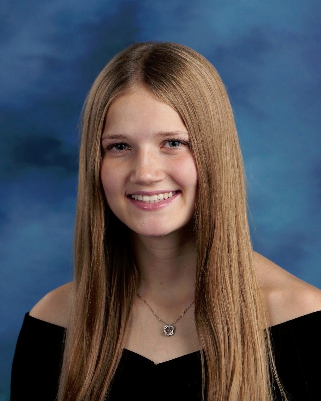 Chloe Haig's senior portrait