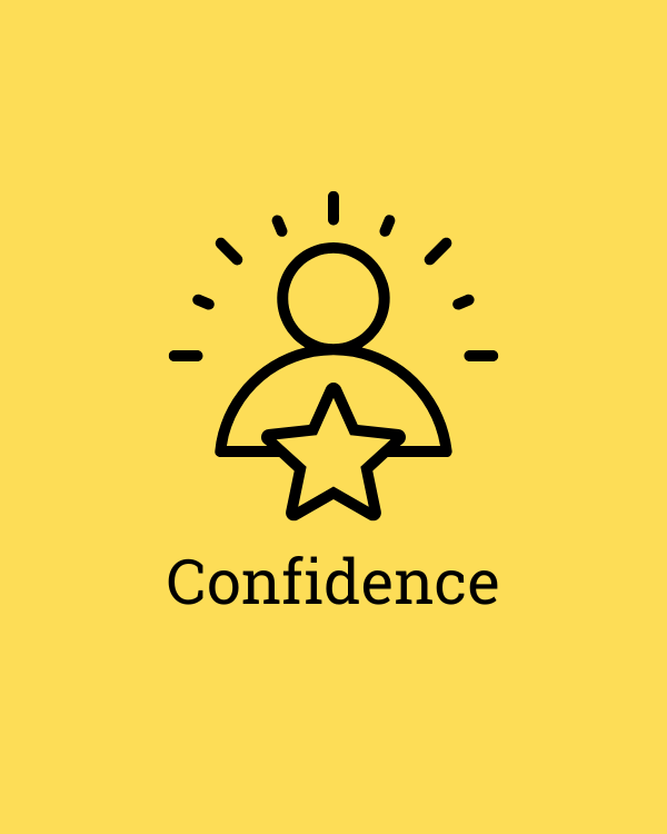 Graphic of a person with a star