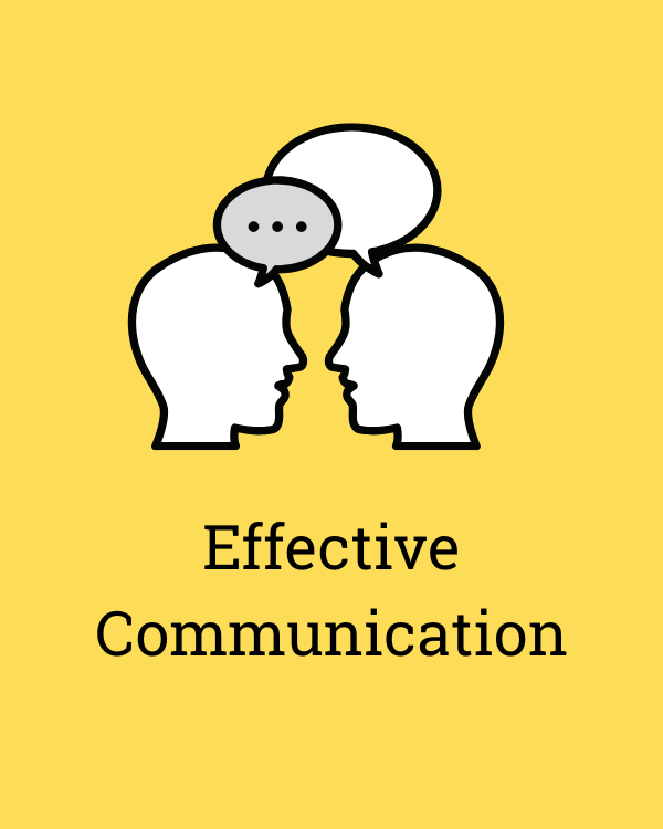 Graphic of two people talking