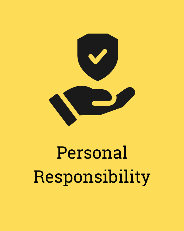 Graphic of a person holding a badge