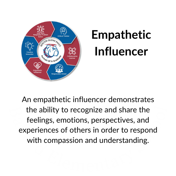 POG logo and Empathetic Influencer: An empathetic influencer  demonstrates the ability to recognize and share the feelings, emotions, perspectives, and experiences of others in order to respond with compassion and understanding.