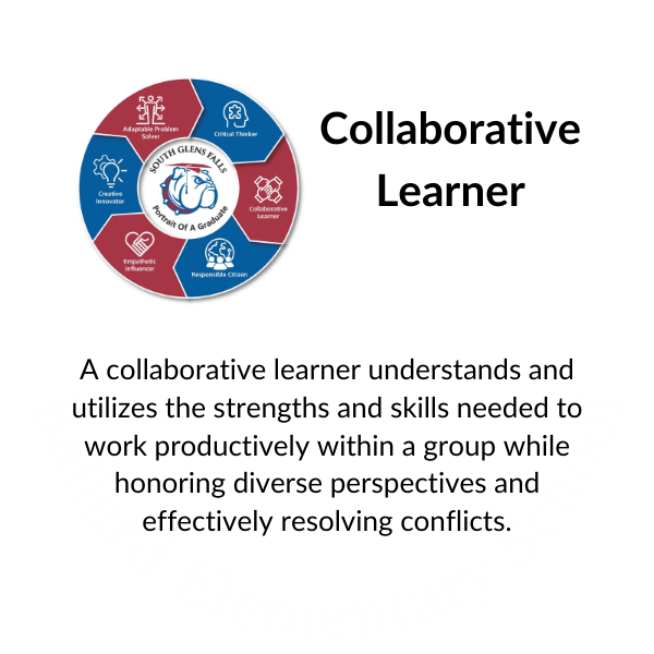 POG logo and Collaborative Learner: A creative innovator demonstrates originality, imagination, and new ways of thinking beyond traditional ideas, rules, patterns, and relationships.