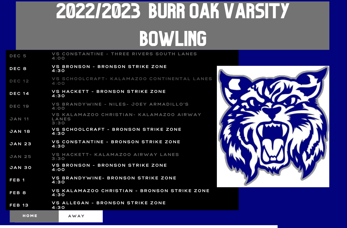 22-23 Bowling Schedule