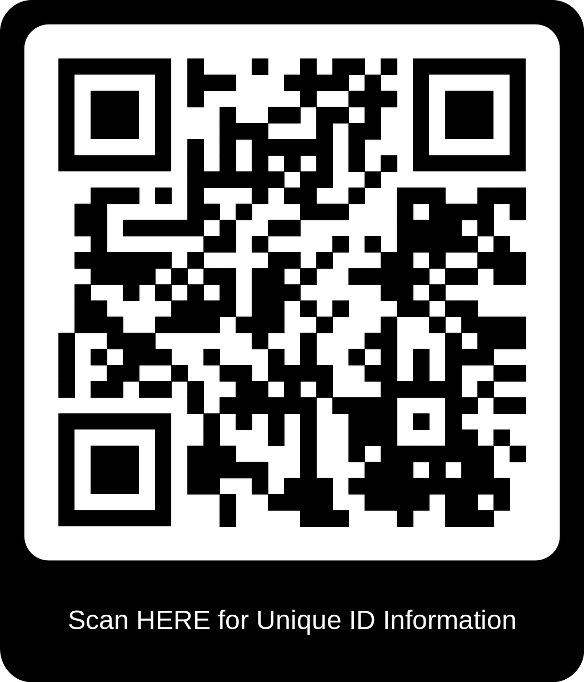 Unique ID QR Code