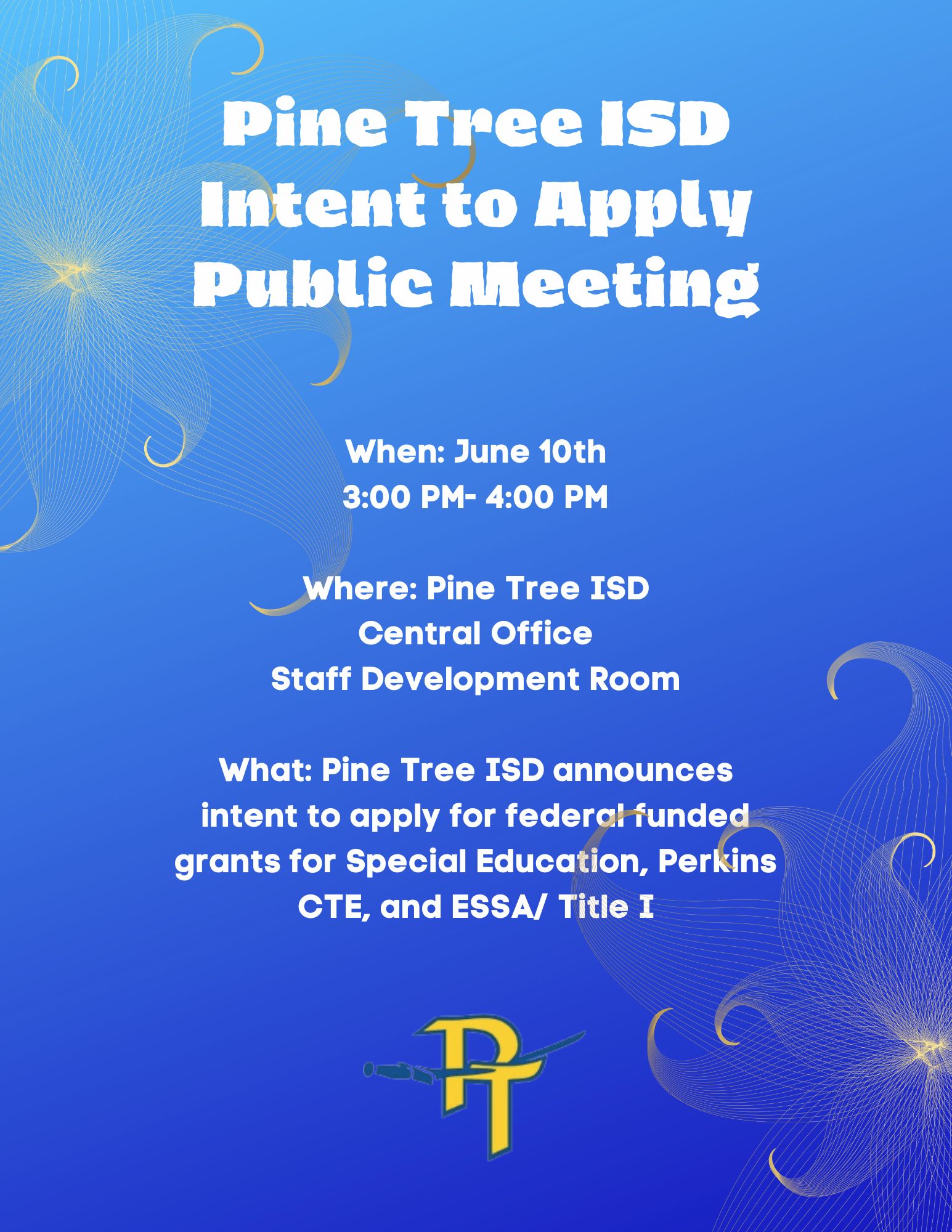 Intent to apply for federal grants