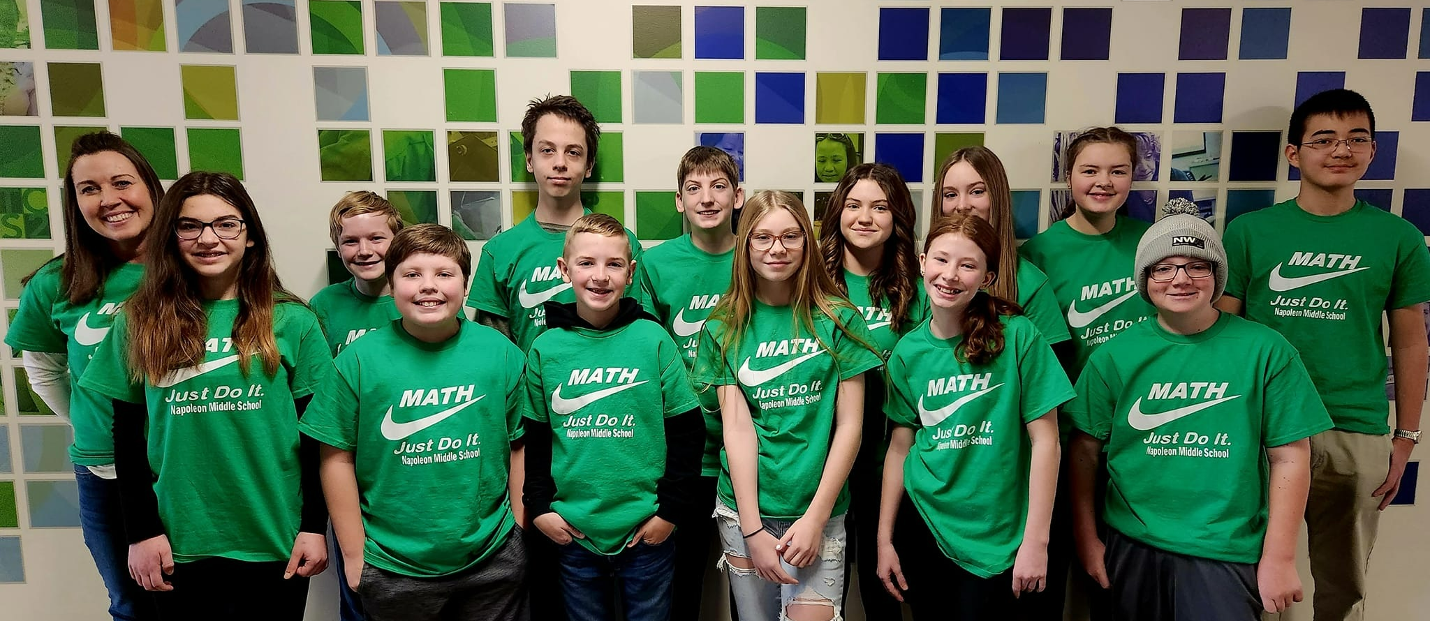 Middle School Math Counts team photo