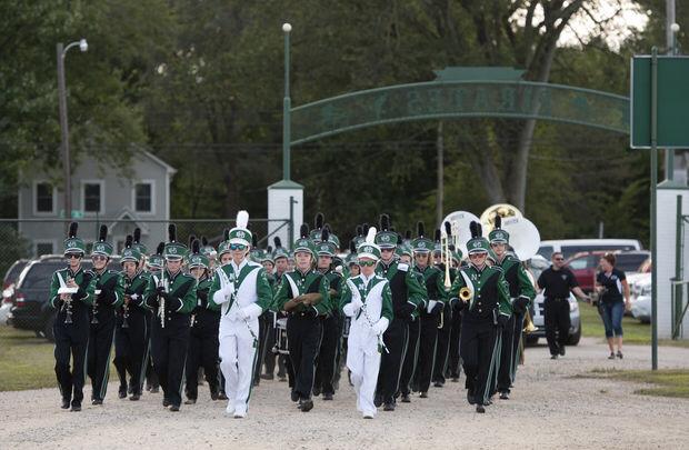 Marching band in a parade