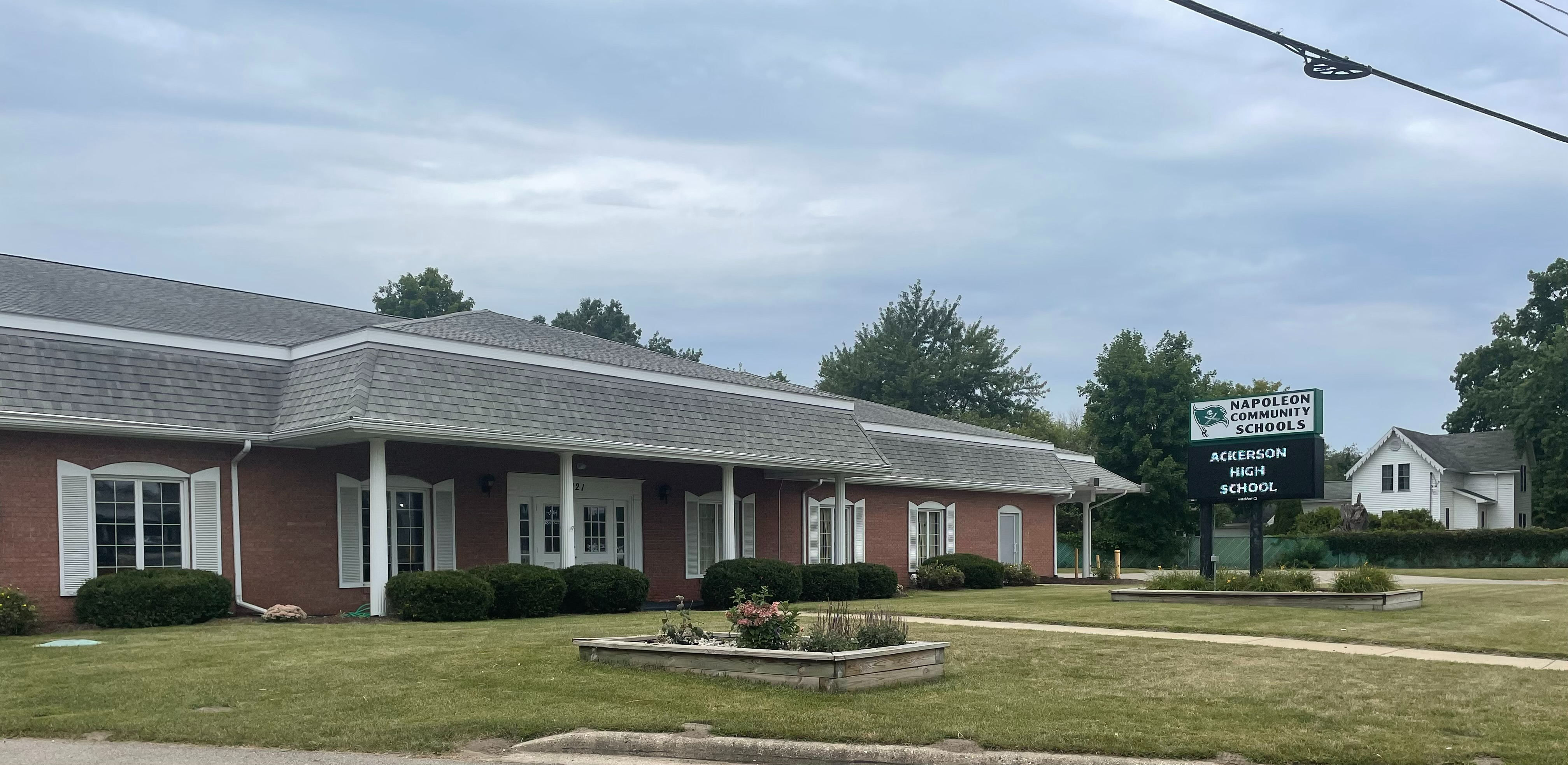 Ackerson Lake High School building