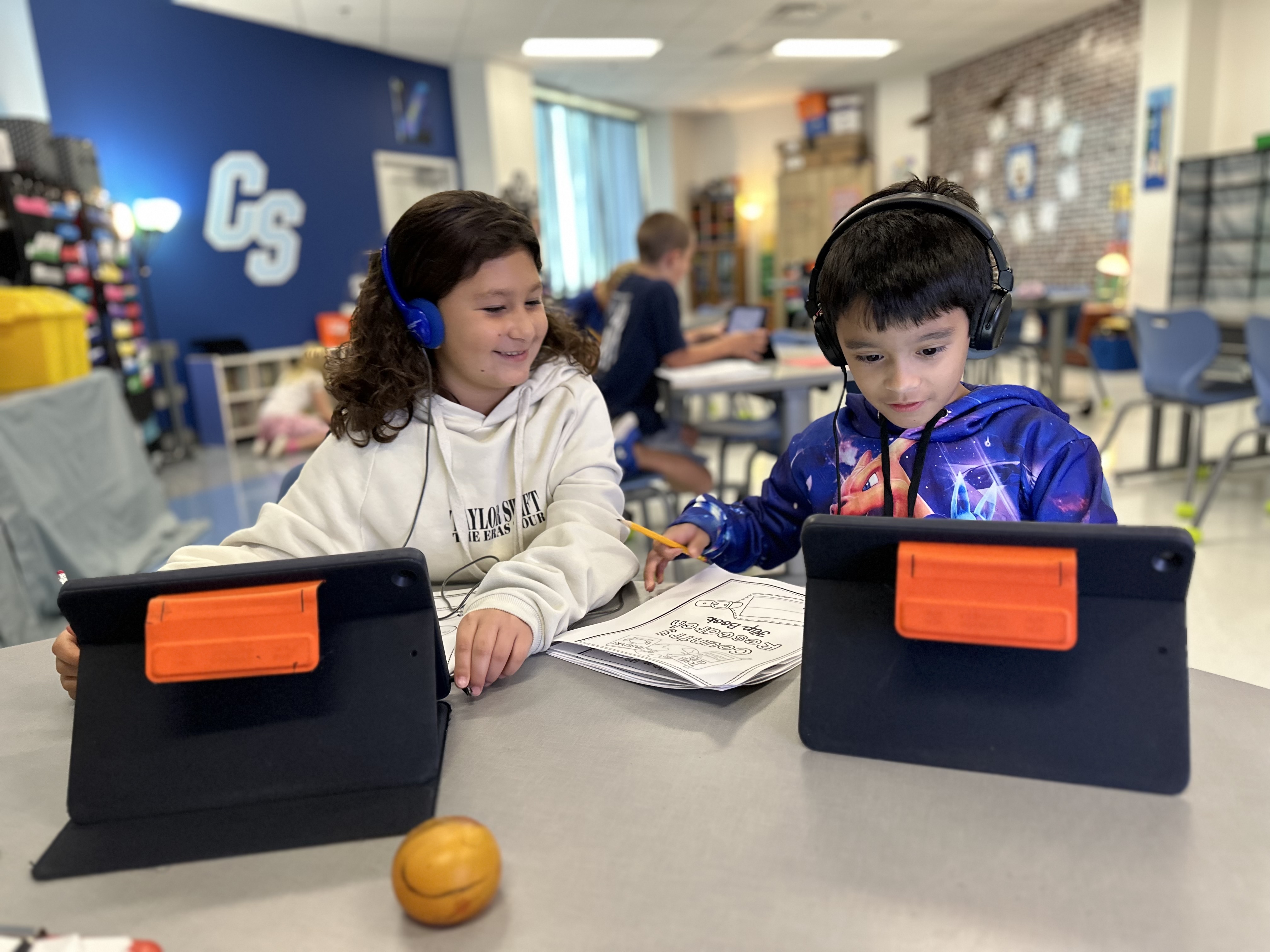 Students on iPad