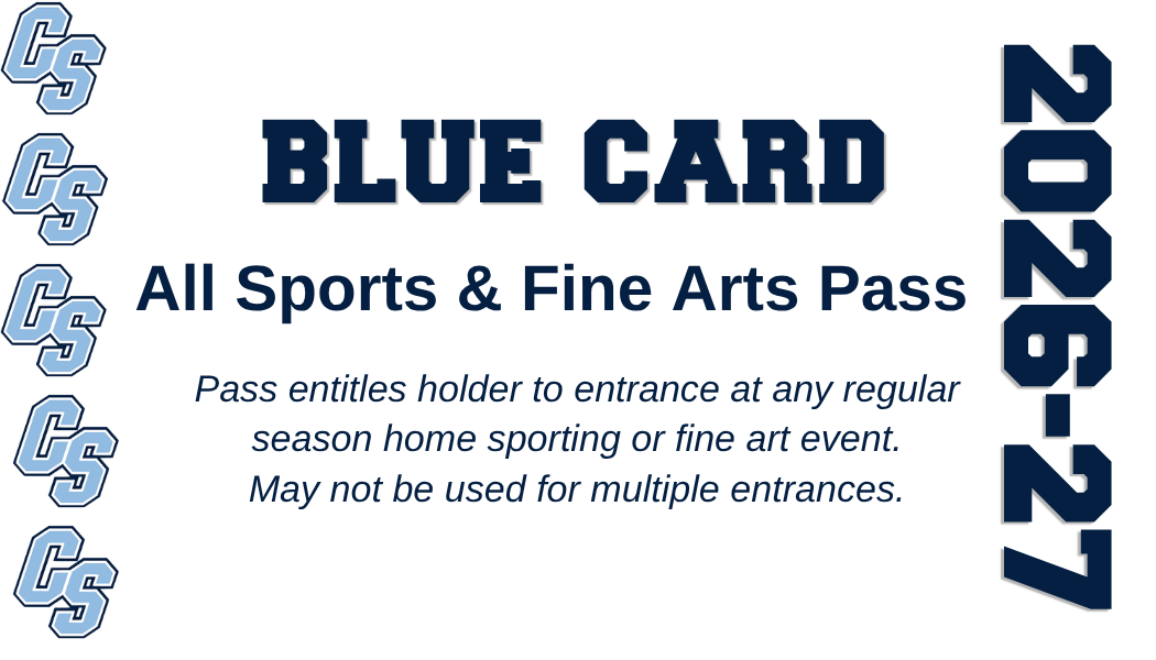 Blue Card All Sports and Fine Arts Pass 2026-2027