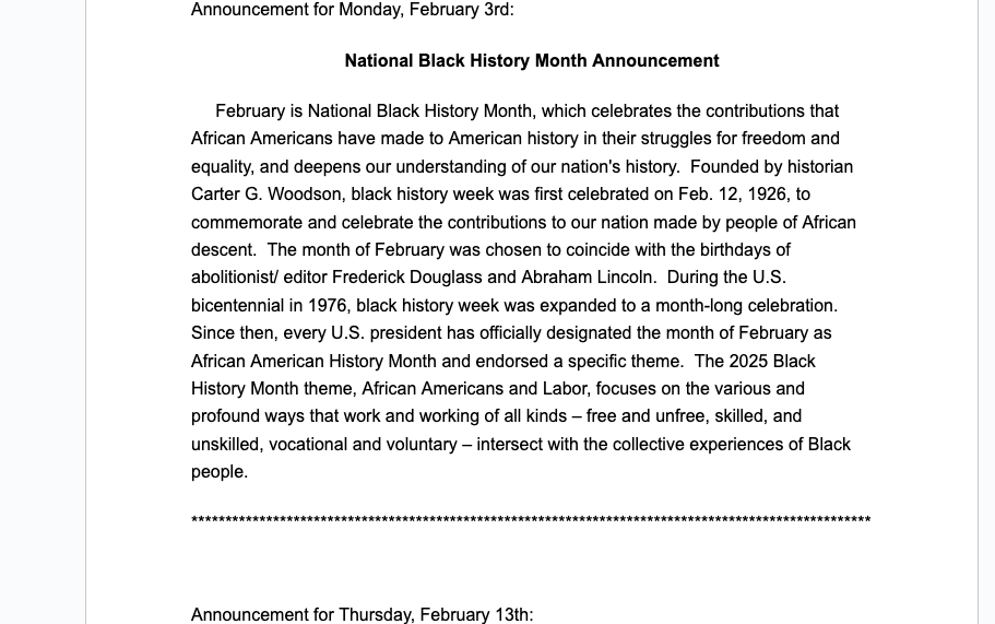 Black History Month