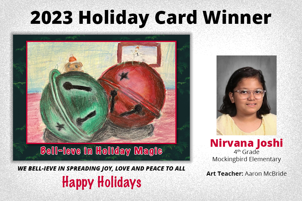 Holiday Card Winner Nirvana Joshi