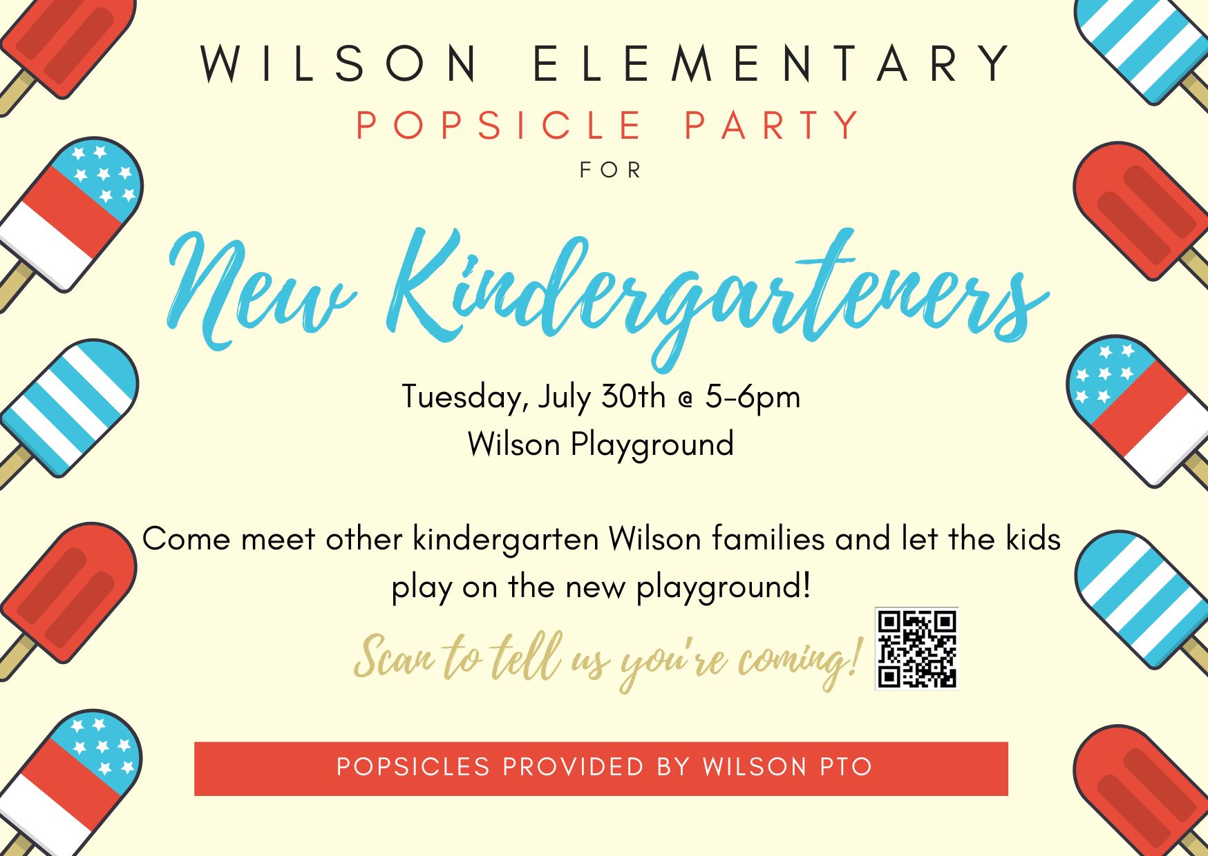 Kinder Popsicle Party Invite